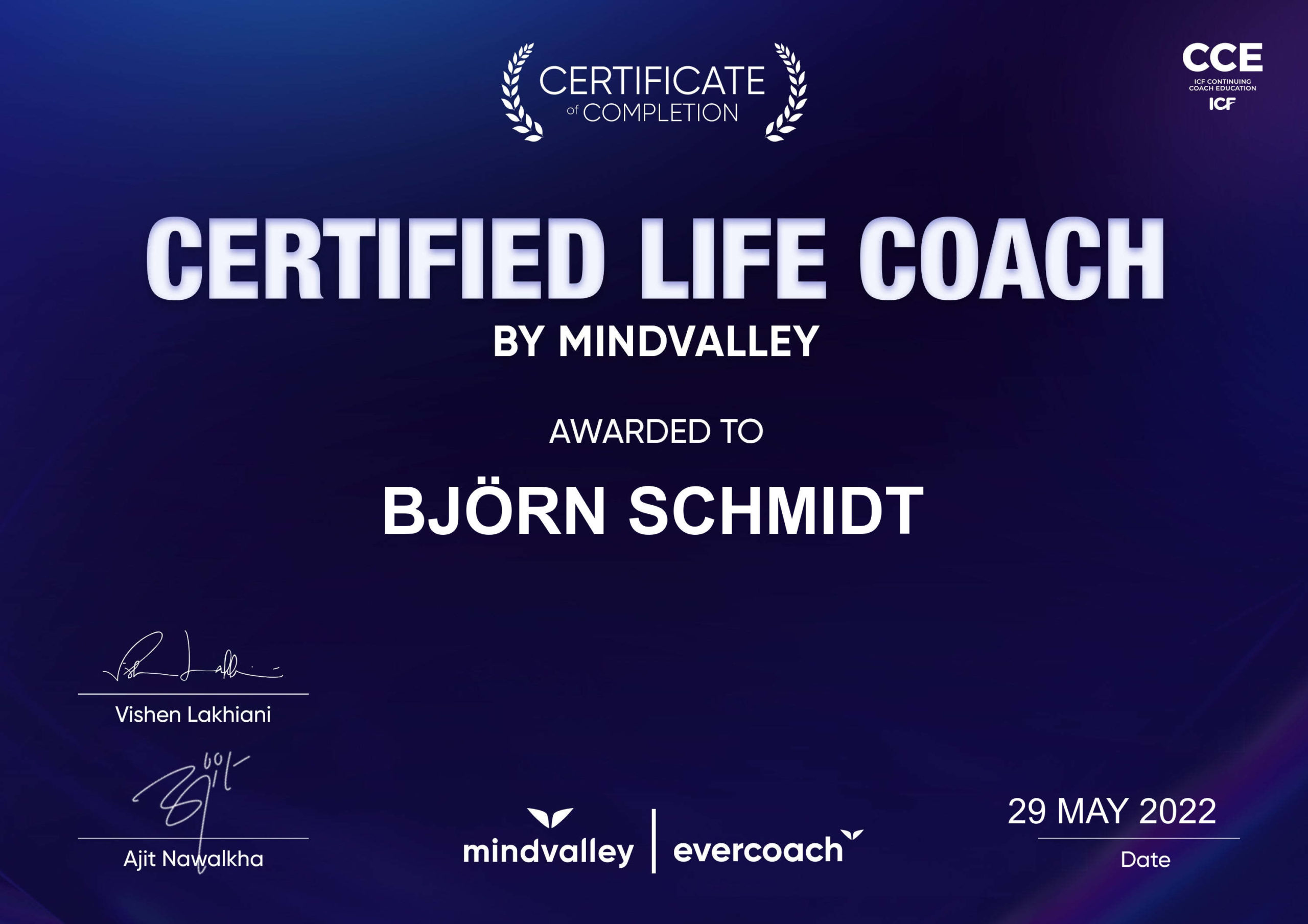 certificate life coach